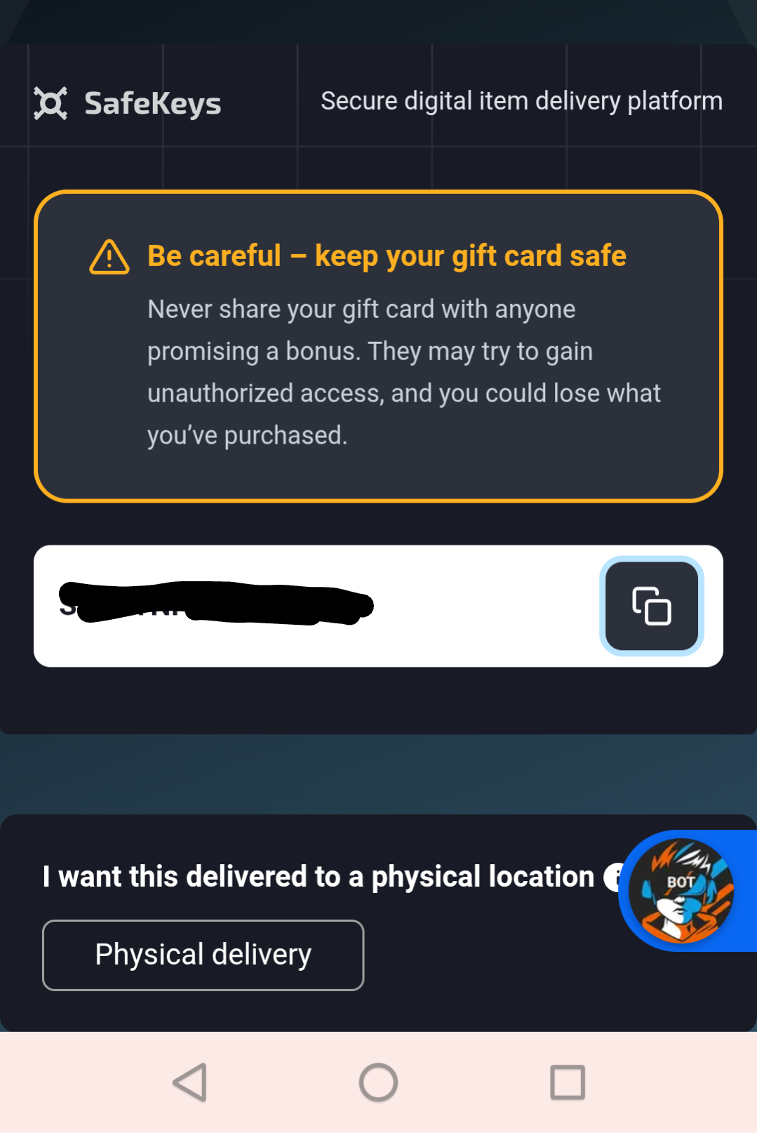 Step 9: Copy code