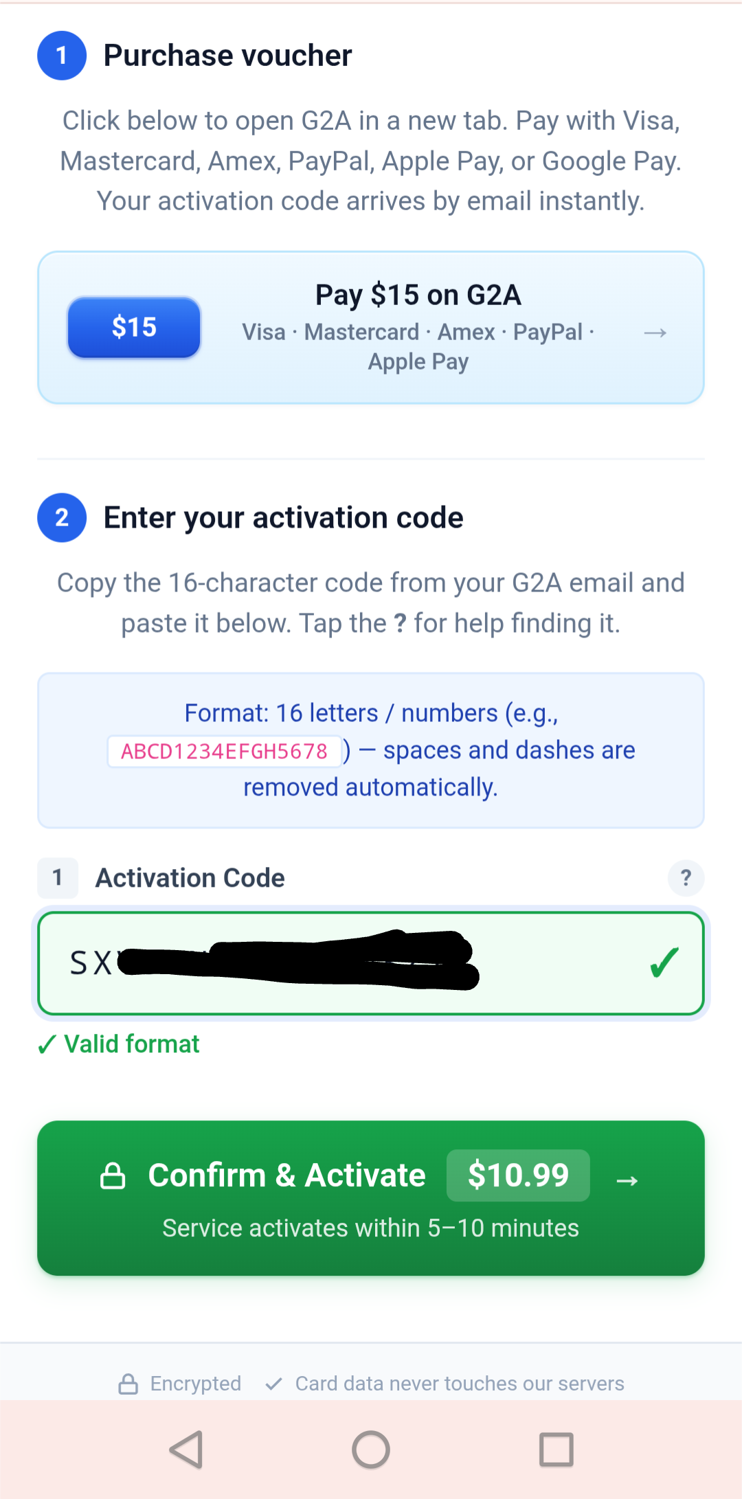 Step 10: Paste code and confirm