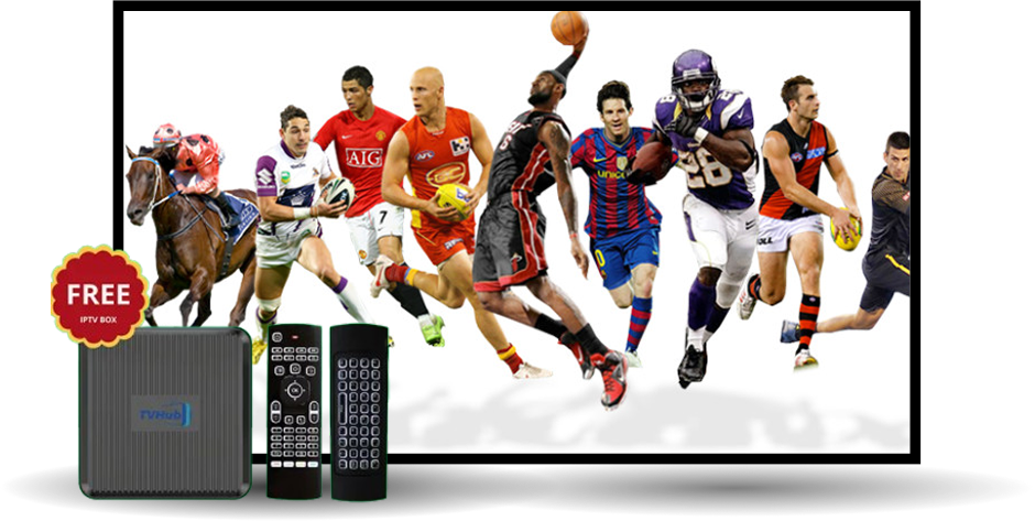 TVHub IPTV Box with sports entertainment